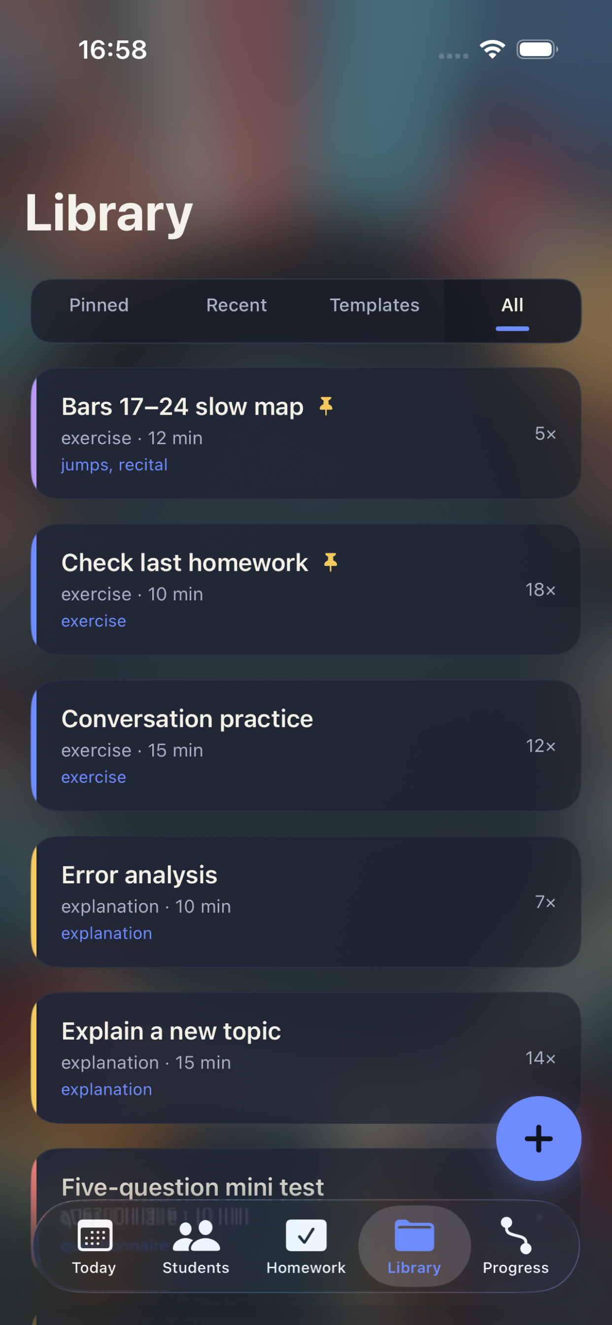 Lesson library
